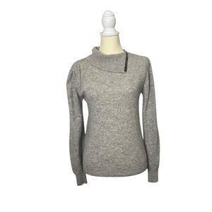 Vintage The Import Workshop Lambswool Angora Split Cuffed Neck Sweater Size M